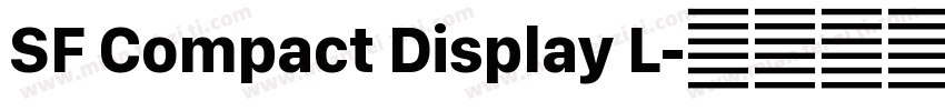 SF Compact Display L字体转换